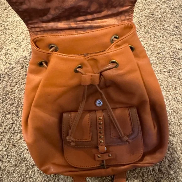 Brown Backpack Purse - Picture 2 of 4